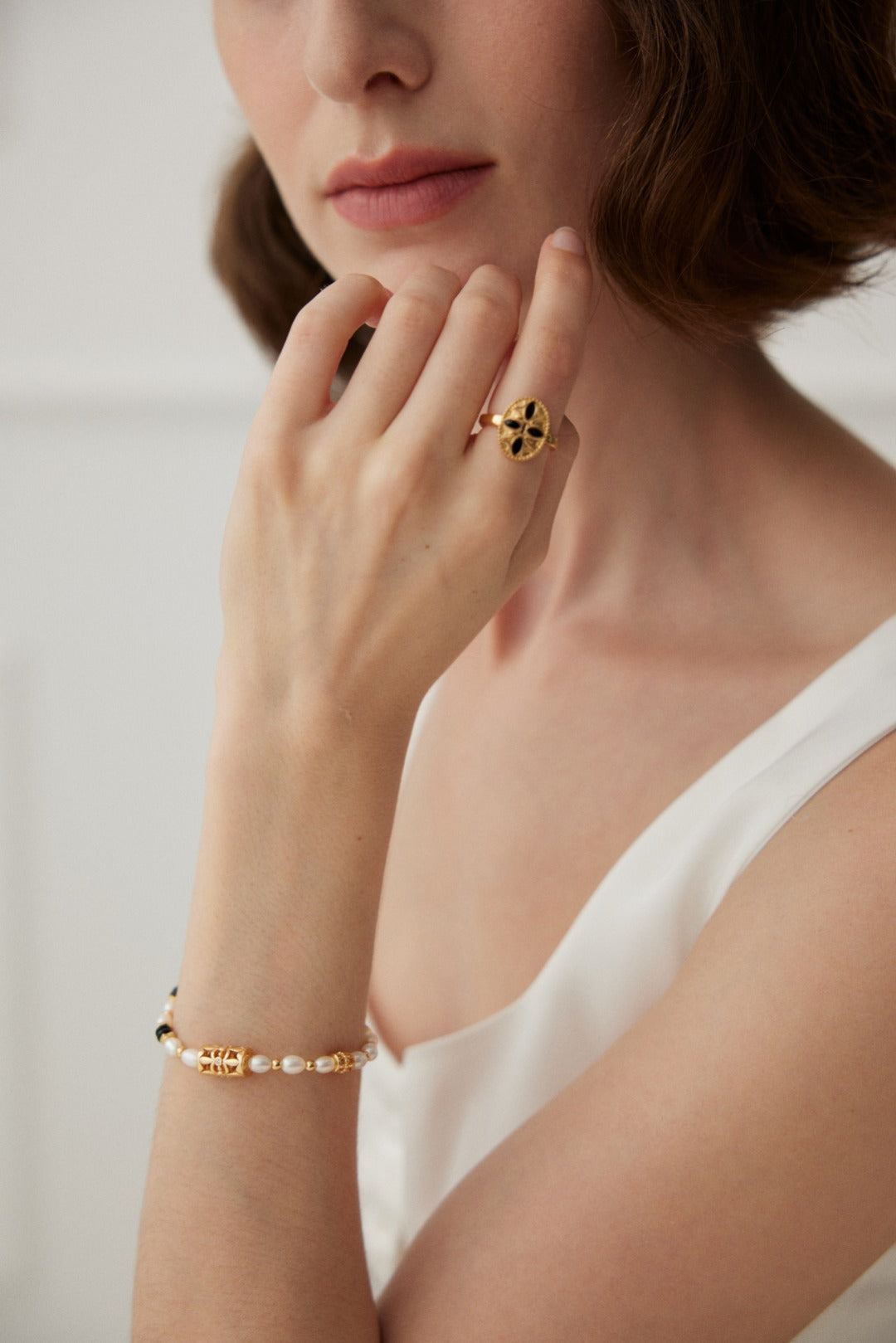 Anillo de sello con cresta de medianoche